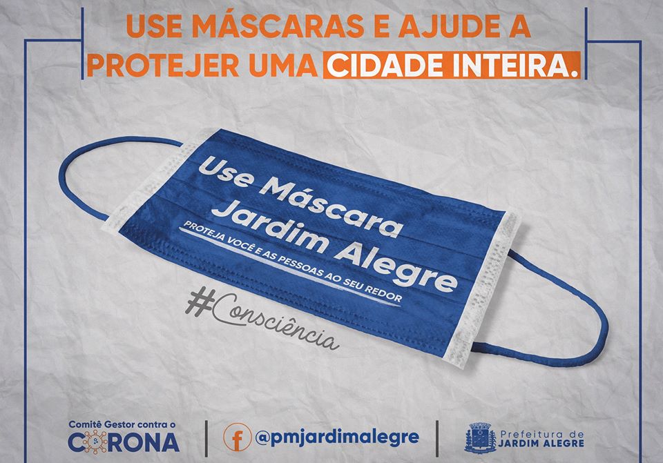 Use máscaras e ajude a proteger uma cidade inteira